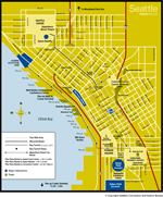 Downtown Seattle map